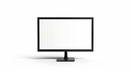 Black Computer Monitor with Blank Screen