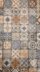 Naklejka na meble pattern tile on floor of kitchen