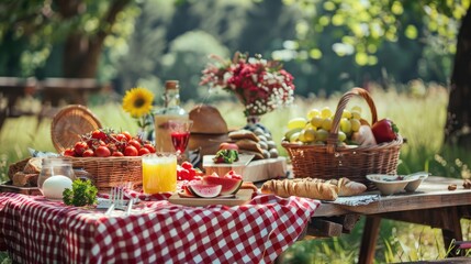 Wall Mural - Picnic Time stock photo  