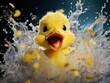 © Ai-Pixel - Laughoutloud heroics, superhero with rubber duck, unconventional rescue