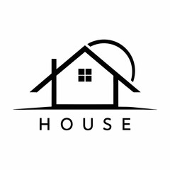       House logo vector art illustration.
