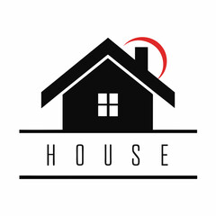       House logo vector art illustration.
