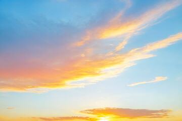 Poster - Golden Hour Sunset Sky