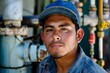 © Vorda Berge - Portrait of a young Mexican male plumber