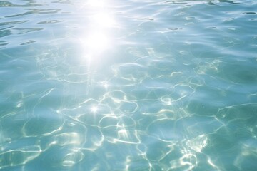 Wall Mural - Minimal aesthetic background of holography sunlight backgrounds outdoors swimming.