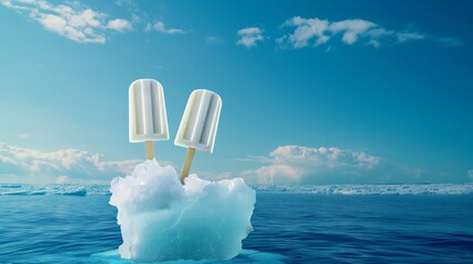 Popsicle Sticks on a Melting Iceberg

