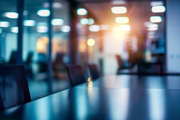 Wall Mural - commercial office, blurred interior