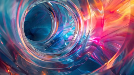  - Photograph of a 3D abstract cover with the power of depth.