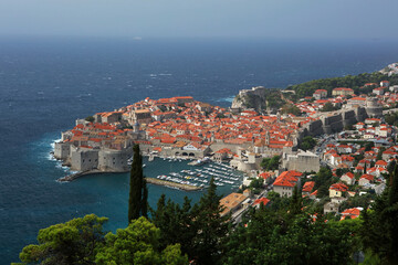 Poster - Panorama of old town of Dubrovnik, Croatia