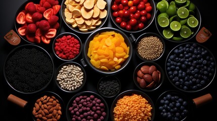 Poster - a selection of vegetables including beans, carrots, and celery.