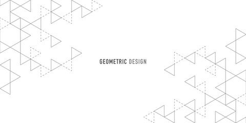 Wall Mural - abstract vector background with a geometric pattern of triangle shapes. graphic design element