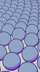 Poster - 3D fields with moving waves of balls. Design. Beautiful surface of animated balls moving in waves. Balls move slowly and calmly in waves like surface of water