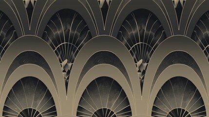 art deco seamless, geometric design with a subtle gradient in the background