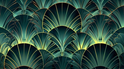 art deco seamless, geometric design with a subtle gradient in the background