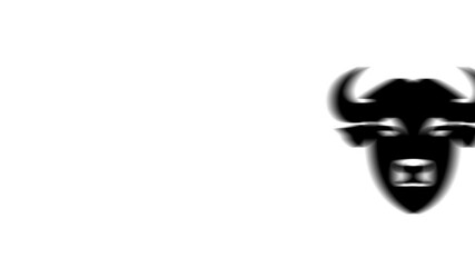 Poster - Animation set, buffalo head symbol. Animations: transparency, zooms, transition top to down, transition left to right, slide up to down, slide left to right