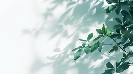 Canvas Print - a green plant with leaves on it's branches