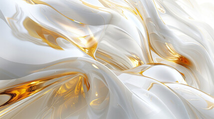 Wall Mural - Luxury white and gold background wallpaper