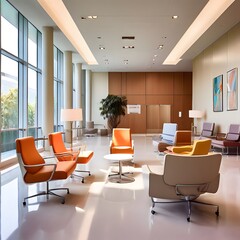 Wall Mural - modern office interior with furniture