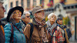 © VaCity - Group of Elderly Friends Enjoying a Day Out in Town