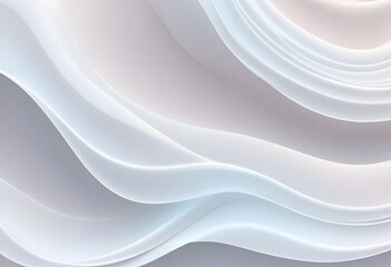 Aufkleber - Elegant and minimalist seamless white wave texture pattern background with mono color design concept