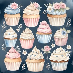 Wall Mural -  cupcakes