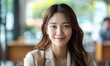 © Onchira - happy korean business woman manager at office meeting. smiling female hr hiring recruit at job interview