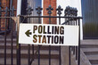 © VV Shots - A Polling Station sign in London, UK