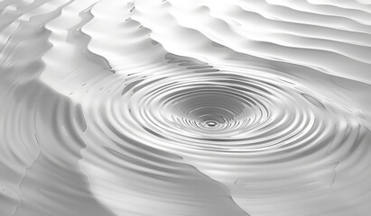 Wall Mural - abstract white water ripples background, copy space, place for text