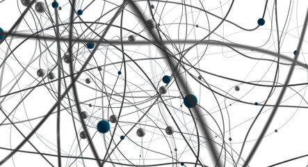 Aufkleber - The structure of the network connection of points and lines. Data technology.