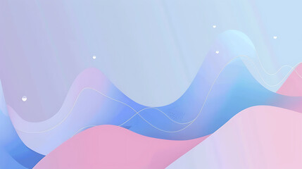 Wall Mural - Minimalistic Pastel Wave Background