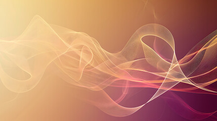Wall Mural - Elegant Abstract Wave Pattern in Warm Tones
