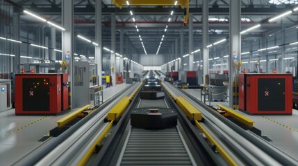 Leinwandbilder - An automated guided vehicle system
