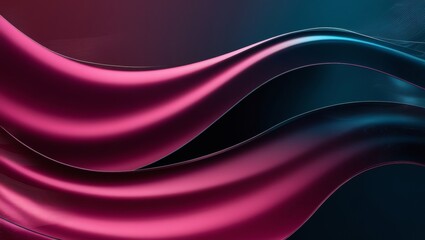 Aufkleber - magenta dark blue smooth wavy background banner