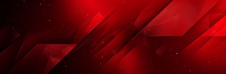 Wall Mural - Red Abstract Geometric Background with Gradient Banner Design Modern Minimal Wallpaper Vector Illustration