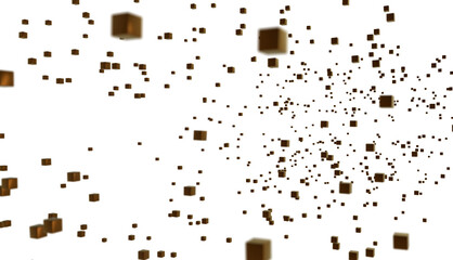 Motion of digital data flow. Communication and technology network concept with moving lines and dots