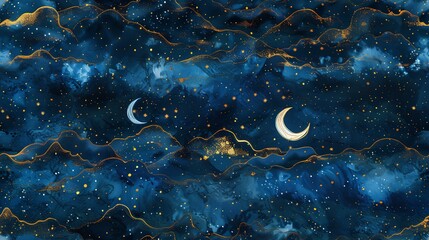 Wall Mural - Mystic Midnight Skies