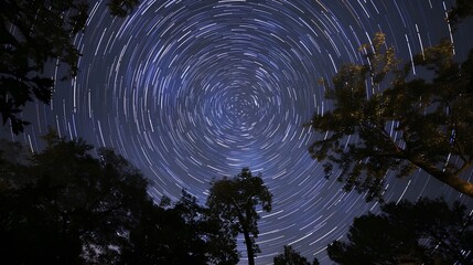 Wall Mural - Twinkling Night Sky Patterns