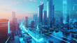 © MC-CHUAN - Futuristic Skyline: Neon Dreams