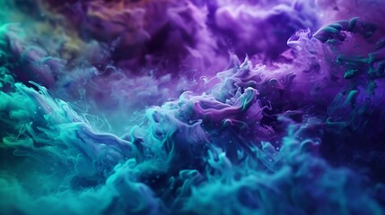 hypnotic dance of ultraviolet euphoria and serene jade hues captured in vivid hd, resembling a celes