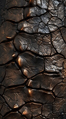 Aufkleber - Cracked and weathered stone surface showing rugged texture