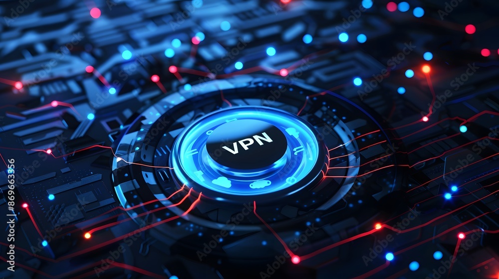 Computer Security Vpn VPN Virtual Private Network Internet Security Stock Illustration ...