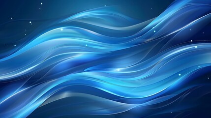 Wall Mural - Abstract blue wavy background