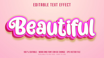 Wall Mural - beautiful editable text effect