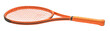 © Naphol - High-quality orange tennis racket isolated on white background. Perfect sports equipment for racket sports and tennis enthusiasts.