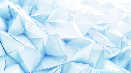 Fototapete - Abstract background with blue and white low poly shapes, 3D rendering. Modern geometric wallpaper design in the style of for business presentation cover or poster template.


