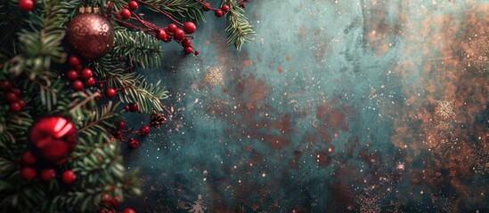Poster - Holiday-themed backdrop with space for copy.