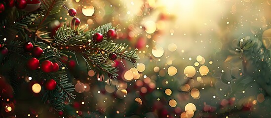 Poster - Holiday backdrop with copy space image.