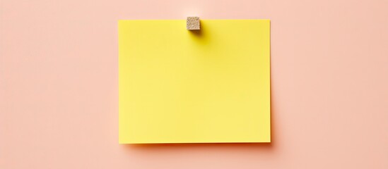 Poster - Sticky note pinned on corkboard with copy space image.