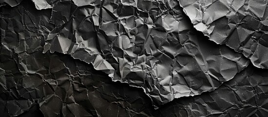 Poster - Background of textured black paper with copy space image.