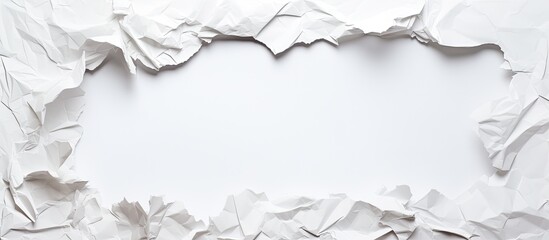 Aufkleber - Copy space image of torn paper on a white backdrop.